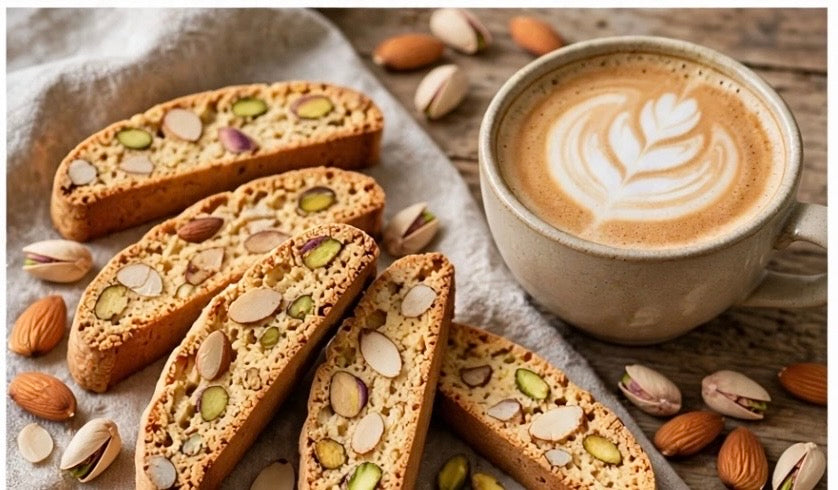 Traditional Biscotti - Pistachio, Almond – Sahar Bakery